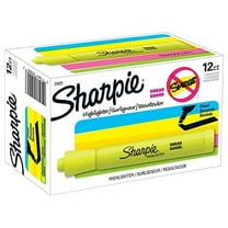 Sharpie Tank Highlighters, Chisel Tip Yellow Highlighter Pens, 12 Count