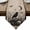 Beige, variant on Halloween Table Runner Linen Burlap Table Runner 60 Inches Long Horror Skulls Bones Black Crow Spooky Rustic Beige Dresser Scarves for Kitchen Island Coffee Dining Room Party Holiday Decor 13"x60"