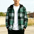 thumbnail image 6 of OGLCCG Boys Hoodie Shirts Casual Button Down Plaid Shirt Jackets for Boys Lightweight Long Sleeve Hooded Tops with Pocket 5-15 Years, 6 of 8