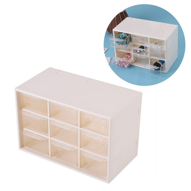 Craft Organizers And Storage Portable Plastic 9 Lattice Mini Cabinets  Drawer Jewelry Cosmetic Storage Box