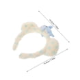 thumbnail image 3 of Plush Bear Ears Headband - Soft Women‘s Spa Headband for Washing Face, Facial Care, Cosplay Costume Accessory(DSF), 3 of 7