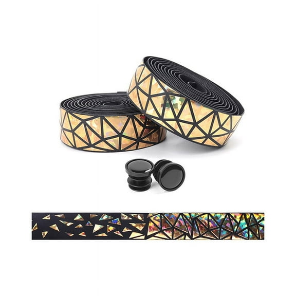 Bike Handlebar Tape Grip with These Bicycle Handle Bar for an Awesome Comfortable Ride Set of 2, Gold