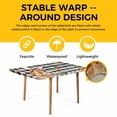 thumbnail image 4 of Easter Bunny Table Cloths for 5 Foot Rectangle Tables, Spring Rabbits Carrots Black Buffalo Plaid Patio Waterproof Elastic Fitted Tablecloths, Washable Rectangular Table Cover for Camping, 4 of 8