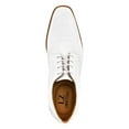 thumbnail image 4 of LIBERTYZENO Mens Casual Shoes Textile And Lizard Print Leather Lace-Up Oxford Casual Shoes For Mens Gutta White 13, 4 of 8