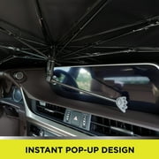 Auto Drive Car Umbrella Sun Shade, Universal Fit, Easy to Install, Silver, 55.91X31.5