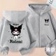 thumbnail image 1 of Linda Sanrioed dibujos animados Cinnamoroll Sudadera con capucha Otoño Invierno mantener caliente chaqueta ajuste adulto niño padre-niño ropa abrigo niña regalo, 1 of 4