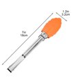 thumbnail image 3 of Pinzas para alimentos de acero inoxidable de 7 pulgadas | Mini pinzas de cocina con agarre de silicona | Servir de precisión, Charcutería, Pan, Bistec, Barbacoa, Postre | Resistente a la oxidación |, 3 of 6