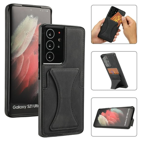 For Samsung Galaxy S21 Ultra 5G Ultra-thin Shockproof Protective Case with Holder
