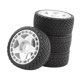 thumbnail image 4 of Juego de 4 ruedas y neumáticos RC para coche de orugas RC, conjunto de neumáticos resistentes de simulación RC blanco, 4 of 9