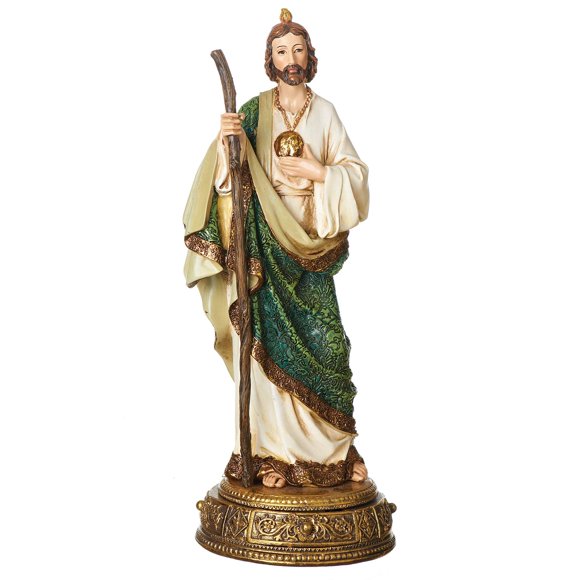 10.75" St. Jude Figure On Base Joseph Studio Heavenly Protect by Roman