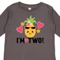 thumbnail image 4 of Inktastic 2nd Birthday Pineapple Girls Hawaiian Girls Long Sleeve Toddler T-Shirt, 4 of 5