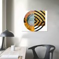 thumbnail image 4 of Orinice Abstract Sun Moon Wall Décor, Boho Minimalist Wall ArtPrints Unframed  Mid Century Modern Geometric Shapes in Gold, Orange, Black. Modern and Contemporary Décor for your Living Room 20x16in, 4 of 6