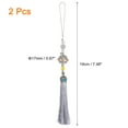thumbnail image 2 of Uxcell 2Pack 19cm/7.48" Pendants with Tassels, Grey Classic Bells Tassel Pendant, 2 of 4