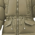 thumbnail image 6 of Niaviben Cold Weather Jackets for Women Zip Up Jackets for Women Puffer Jacket Womens with Hood Winter Coats Jacket for Women Jacket Women's Jackets Khaki L, 6 of 6