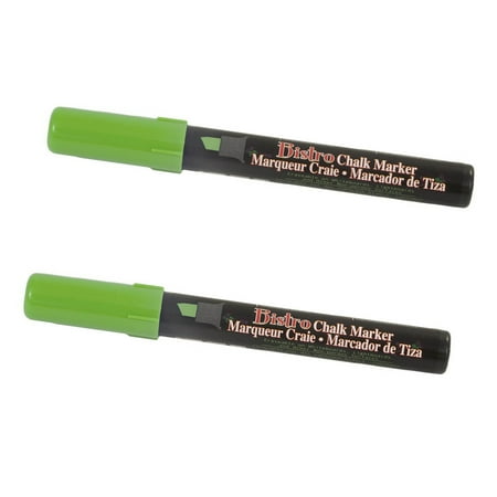 UPC: 0842497170855 | Marvy Uchida Chisel Tip Chalk Markers Lime Green 2/Pack