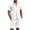 White, variant on Summer Outfits for Men Quarter Sleeve Beach Vacation Short Sleeve Set Oversized Summer Beach Sweatsuit Outfits,White,XXXL