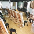 thumbnail image 1 of OULII Square Shape Wood Frame for Oil Painting Canvas Panels 1Set, 1 of 8