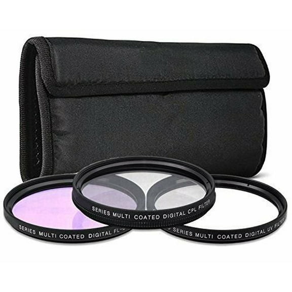 52mm 3PC Filter Kit CPL UV FLD for Leica 18-56mm f/3.5-5.6 Vario-Elmar-T