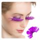 thumbnail image 1 of Dorisue Pestañas con plumas Púrpura claro y oscuro para fiesta de Navidad Disfraz de cosplay Pestañas postizas de plumas dramáticas Uso largo en fiestas Pestañas postizas 3D hechas a mano, 1 of 2