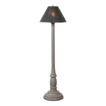 Irvins Country Tinware Brinton Floor Lamp in Earl Gray - Smokey Black Shade