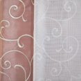 thumbnail image 2 of Mainstays 4 Piece Embroidered Curtain Panel Set, 27.5" x 84", Rose Scroll, 2 of 2