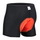 thumbnail image 3 of Pantalones cortos de ciclismo de algodón acolchados, ajustados, con almohadilla de gel 3D, ropa interior, pantalones cortos Naranja 3XL, 3 of 9