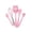 Pink, variant on Honmine 5-Piece Silicone Baking Utensil Set, Heat Resistant Non-Stick Kitchen Tools with Spatula, Whisk, and Brush for Baking, Cooking, Pastry