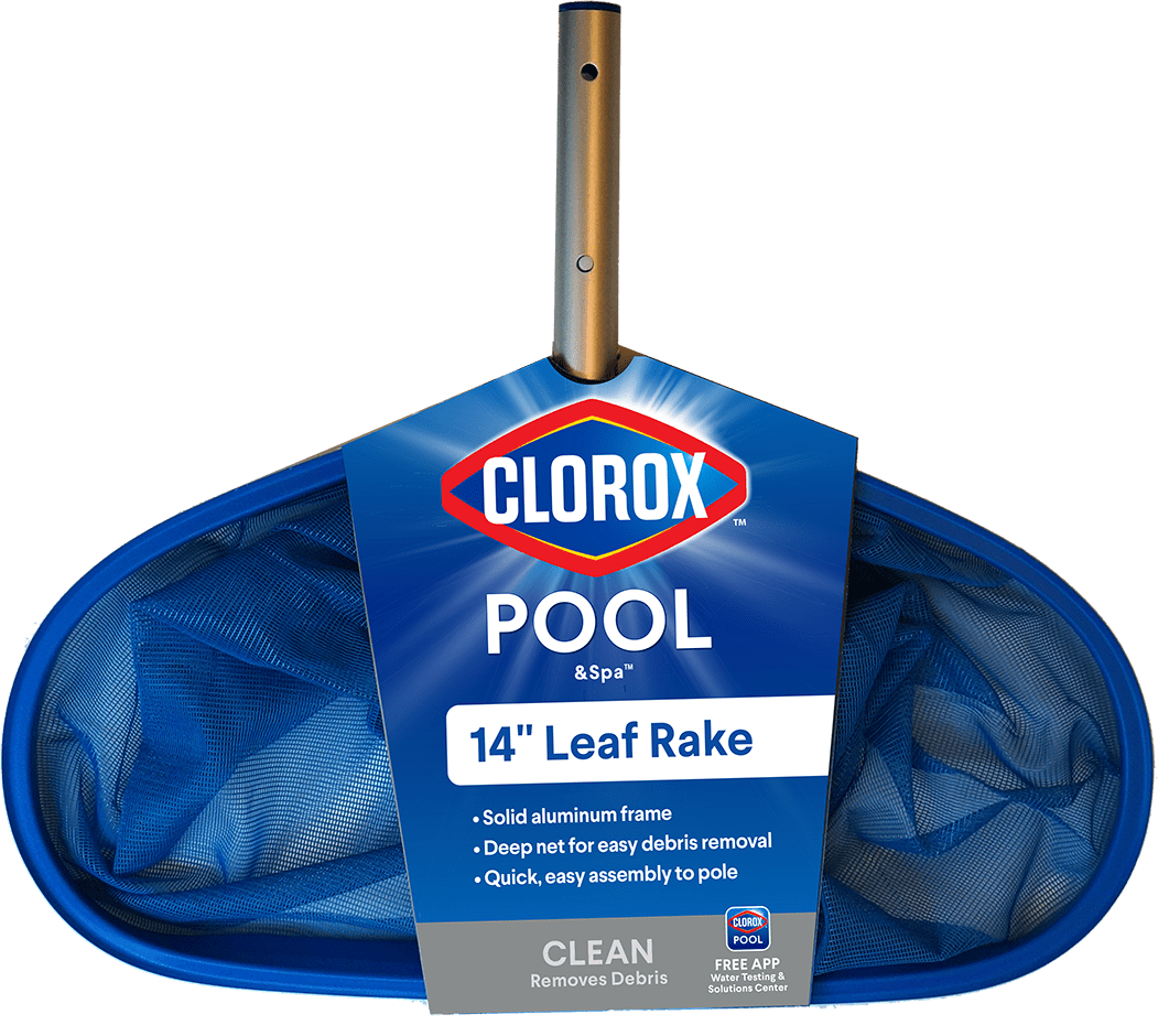 Clorox Pool&Spa 14' Leaf Rake with Push & Click Quick Attachment for Swimming Pools