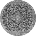 thumbnail image 1 of Ahgly Company Indoor Round Medallion Gray Traditional Area Rugs, 3' Round, 1 of 1