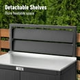 thumbnail image 2 of Feasto Garden Potting Bench with Storage Cabinet,Outdoor Gardening Table & Work Bench for Horticulture,Black, 2 of 9