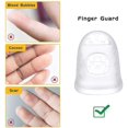 thumbnail image 3 of Silicone Finger Protection Guitar, 40 Pieces 5 Sizes Anti-slip Rubber Finger, 3 of 5