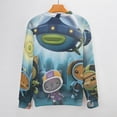 thumbnail image 3 of The Octonauts Unisex Sweater Long Sleeve Round Neck Pullover Jumper Fall Winter Clothes Print Tops Blouse M, 3 of 6