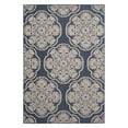 thumbnail image 2 of Safavieh  Cottage Thyra Indoor/ Outdoor Patio Backyard Rug Navy/Grey 4' x 6' 4' x 6' Outdoor Living Room Grey Rectangle, 2 of 8