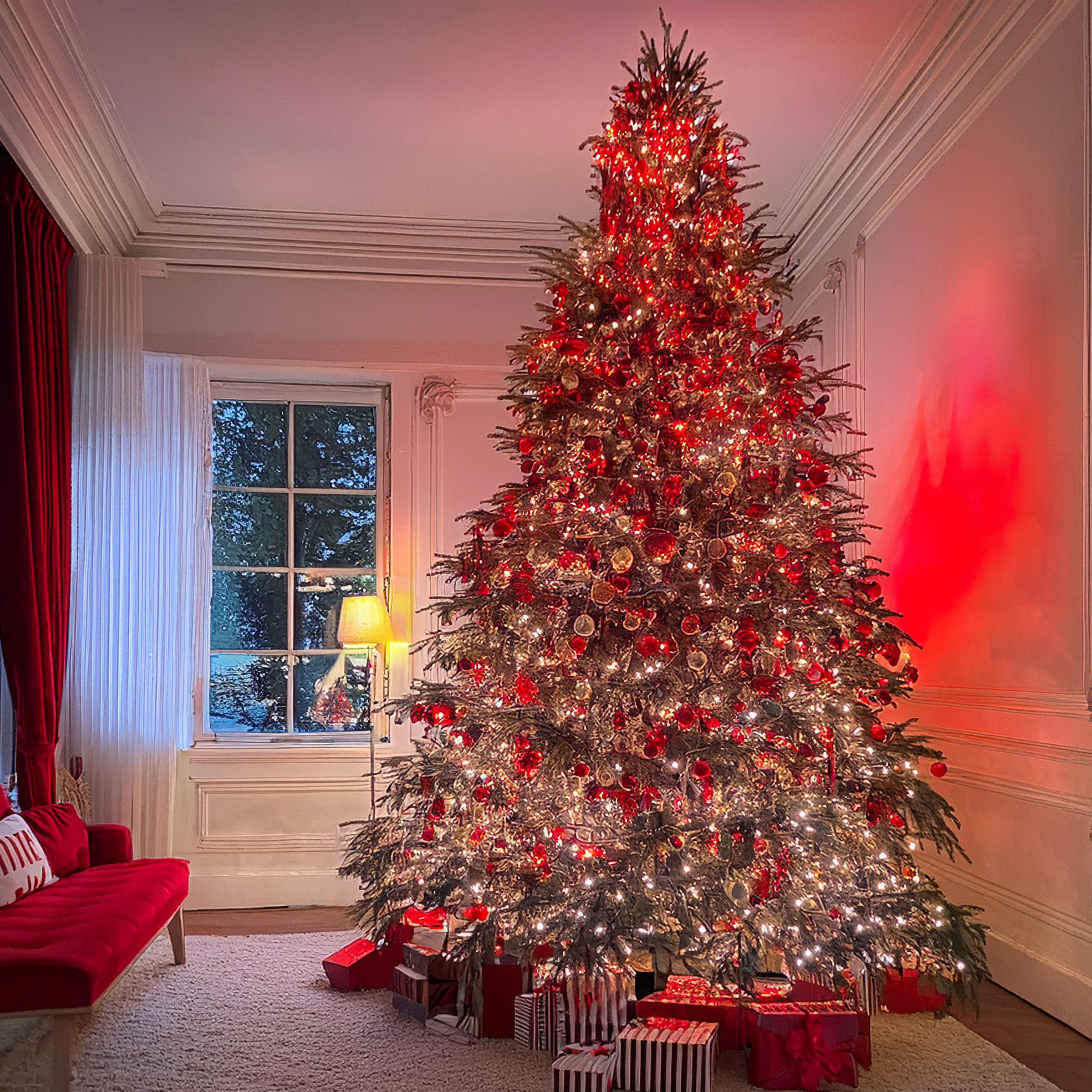 Danson Décor 100 C7 Plug In LED String Light, Red/ White