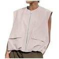 thumbnail image 5 of TINZ Mode pour Femmes Sans Manches avec Poche Chemises pour Femmes à Manches Courtes Décontractées T-Shirts à Manches Longues pour Femmes Chandail de Compression Femme Chemises à Manches Longues pour Femmes Chemises Techniques pour Femmes T-Shirts pour Femmes Paquet Multiple, 5 of 5