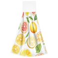 thumbnail image 7 of Yayeee Kitchen Hanging Hand Towels Set of 2 with Loop Bathroom Absorbent Tie Towel, Candy Lemon, 7 of 7