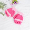thumbnail image 4 of Guardurnaity 1 par de guantes sin dedos para niños y niñas, calentador de manos de estilo Simple, cubierta térmica para envolver los dedos, guante para guantes y mitones Rosa roja Guardurnaity AP009562-04, 4 of 6