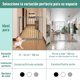 thumbnail image 3 of Puerta De Seguridad para Niños, 96 * 100cm（Aumento de Altura） Sin Agujeros/Perforados Dos Tipos De Instalación con Cierre automático, Incluye 4 ventosas para Pared y uno Extensiones de 10 cm, 3 of 5