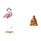 thumbnail image 1 of Escultura de resina de un flamenco con forma de corazón, estatua del Jesús, decoración de arte moderno para jardín, pasillo, dormitorio, ofici, 1 of 8