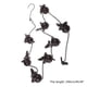 thumbnail image 5 of Cadena de lluvia Black-Bird de 2,4 metros, canalón de drenaje para jardín, parque, casa, bajante de techo, decoración con colgador., 5 of 8