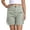 Pants-16Green, variant on LEKWK Cargo Shorts for Women with Multiple Pockets High Waisted Button Front Bermuda Shorts Lightweight Cargo Pockets Straight Fit Outdoor Travel Bottoms Summer Wear Black L
