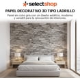 thumbnail image 3 of Papel Tapiz Tipo Piedra Con Adhesivo De 35X38CM Revestimiento Decorativo Para Cubierta De Mueble Encimera Cocina Estante Puertas Paredes Decoracion Hogar (Gris), 3 of 7