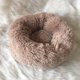 thumbnail image 3 of Soft Round Plush Cat Bed, Queta Small Pet Couch for Dogs & Cats, Brown, 50cm, 3 of 5