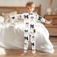 thumbnail image 6 of Handdrawn Dog Pattern Cotton Pajamas 2 Piece Set Sleepwear Soft and Comfortable Homewear Nightwear, 6 of 7