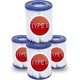 thumbnail image 1 of GDRHVFD |Lot de 4 filtres de type 2 pour Bestway 58094 - Taille du filtre 2 - Convient pour la piscine Bestway Steel Pro Frame - Piscine familiale - F, 1 of 5