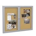 thumbnail image 2 of Ghent's Wood 48" x 60" 2 Door Enclosed Bulletin Board in Natural, 2 of 9