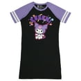 thumbnail image 3 of Sanrio Kuromi Women's Character Hobby Icons Logo Design Varsity Pajamas Sleep Shirt, 3 of 7