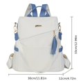 thumbnail image 2 of Women Backpack Purse Lightweight Anti Theft Backpacks with Detachable Shoulder Strap Fashion for Daily Work Travel, 2 of 5