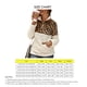 thumbnail image 4 of Sudadera de Mujer con Cremallera de un Cuarto con Estampado de Empalme Sudadera de Felpa Engrosada con Bolsillo para Primavera Otoño Invierno Blanco M, 4 of 9