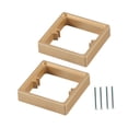 thumbnail image 3 of GROWTH TANK 2 Pieces Single Socket Spacers Switche Accessory for Office Living Room Home golden, 3 of 9